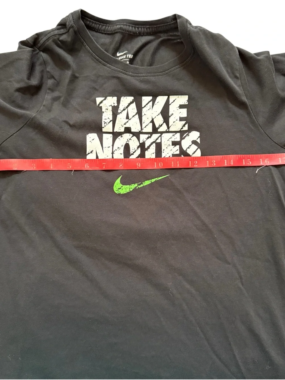 Nike Boys “TAKE NOTES” Dri Fit Graphic T shirt  Size XL